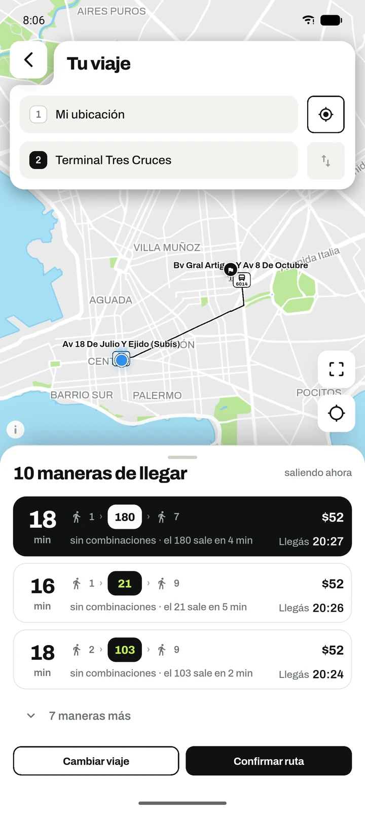 Tu viaje: diez maneras de llegar a Terminal Tres Cruces